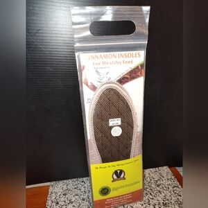 Cinnamon Shoe Insoles. 100% Natural Cinnamon. Premium Insoles. Mesh. Size 8.5.
